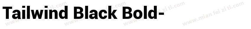 Tailwind Black Bold字体转换